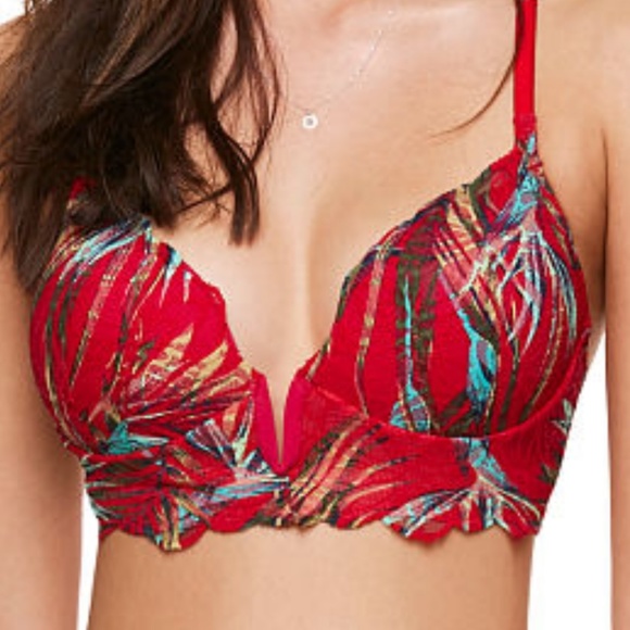 ***SOLD*** PINK v-wire push up bralette - Picture 1 of 1